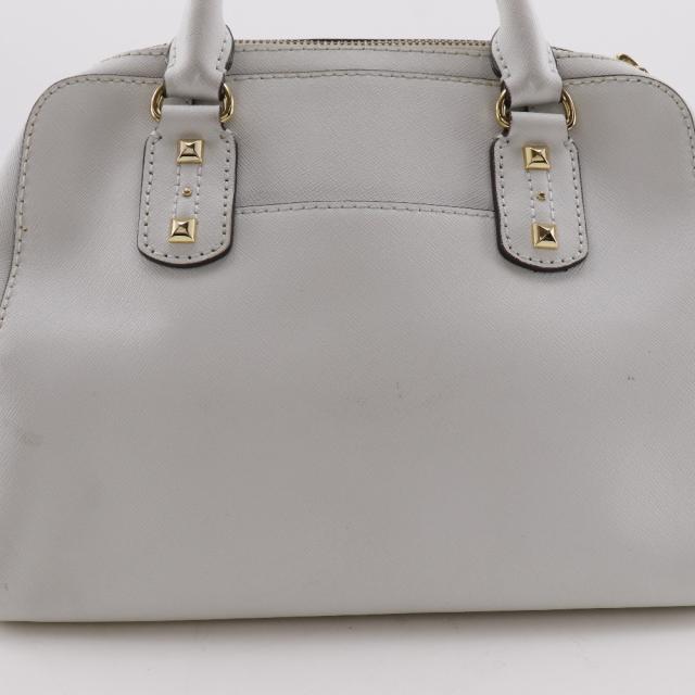 Michael Kors マイケルコース 2WAYショルダー スタッズ 35S6GFSS1L レザー 白 ハンドバッグ_10