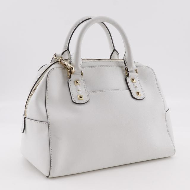 Michael Kors マイケルコース 2WAYショルダー スタッズ 35S6GFSS1L レザー 白 ハンドバッグ_2
