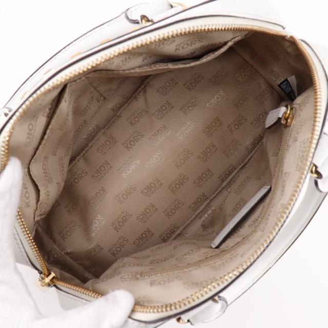Michael Kors マイケルコース 2WAYショルダー スタッズ 35S6GFSS1L レザー 白 ハンドバッグ_5