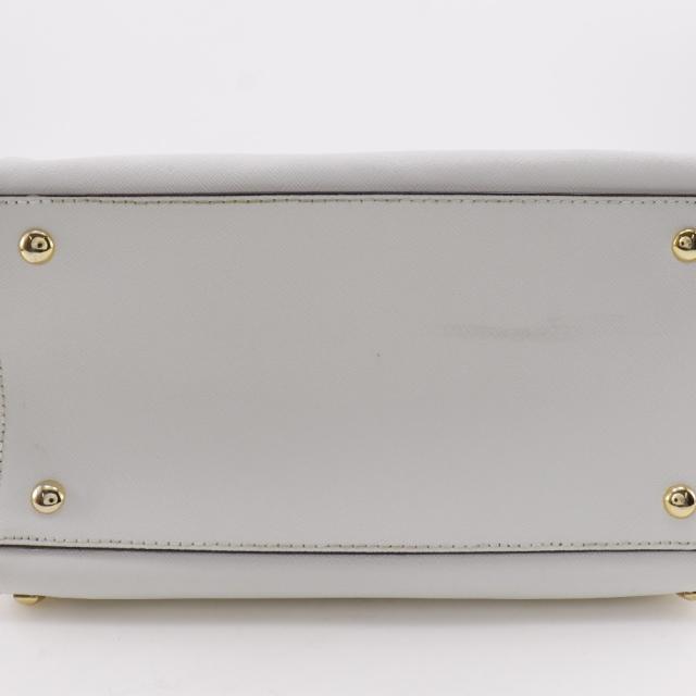 Michael Kors マイケルコース 2WAYショルダー スタッズ 35S6GFSS1L レザー 白 ハンドバッグ_8