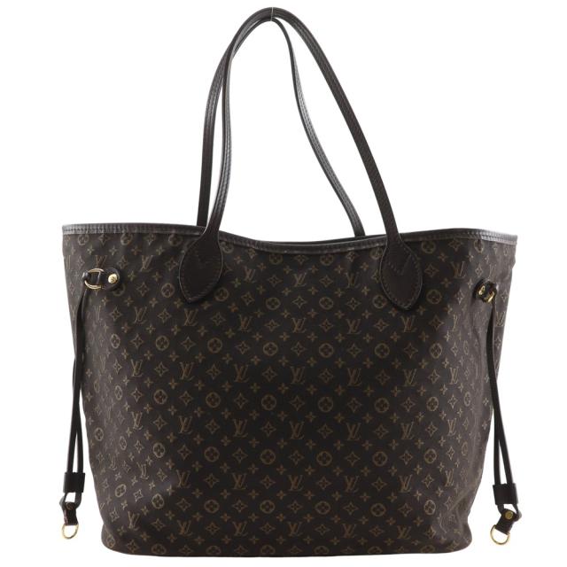 LOUIS VUITTON ルイ・ヴィトン ネヴァーフルMM モノグラム イディール コットン フザン 茶