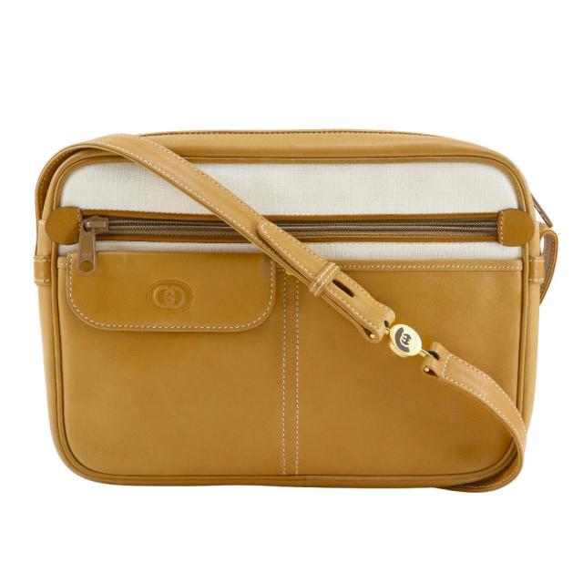 GUCCI グッチ オールドグッチ ヴィンテージ カーフ ベージュ ショルダーバッグ