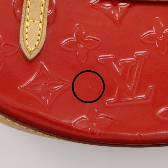 LOUIS VUITTON ルイ・ヴィトン ビスケイン・ベイPM M91291 モノグラムヴェルニ 赤_10