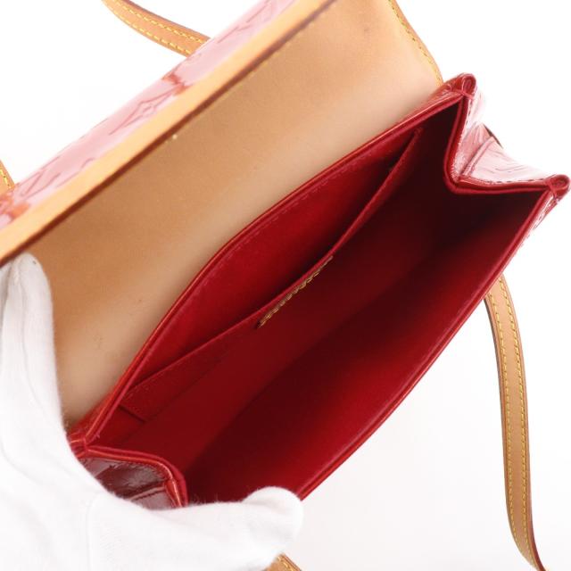LOUIS VUITTON ルイ・ヴィトン ビスケイン・ベイPM M91291 モノグラムヴェルニ 赤_5