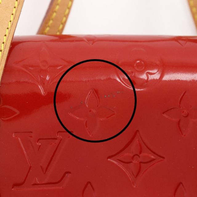 LOUIS VUITTON ルイ・ヴィトン ビスケイン・ベイPM M91291 モノグラムヴェルニ 赤_7
