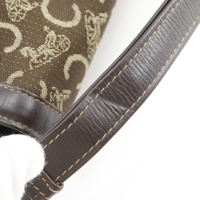 CELINE セリーヌ ヴィンテージ キャンバス 茶 ハンドバッグ レディース 【中古】_13