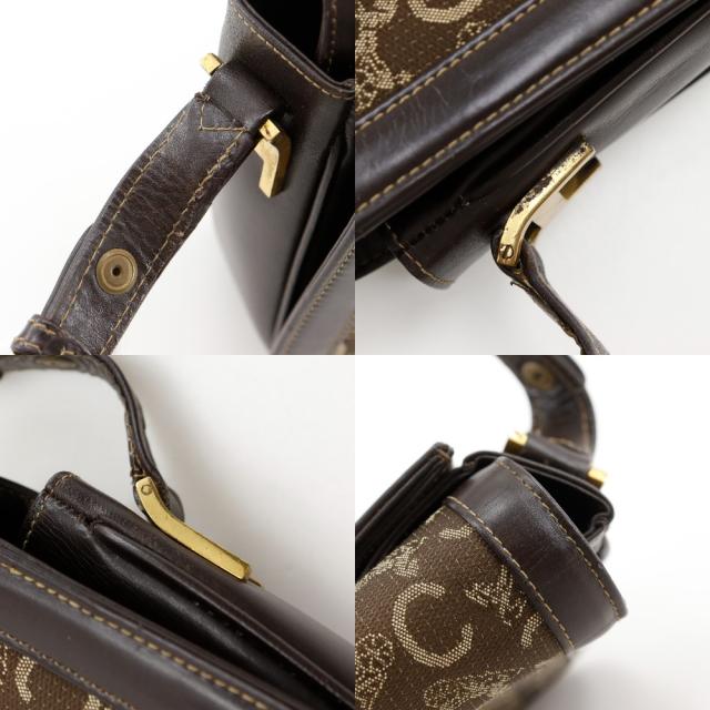 CELINE セリーヌ ヴィンテージ キャンバス 茶 ハンドバッグ レディース 【中古】_14