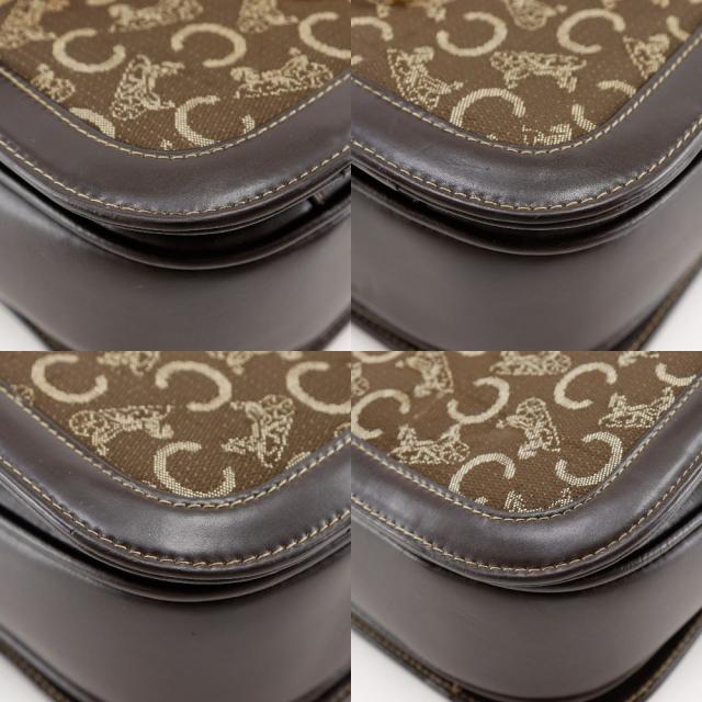 CELINE セリーヌ ヴィンテージ キャンバス 茶 ハンドバッグ レディース 【中古】_3