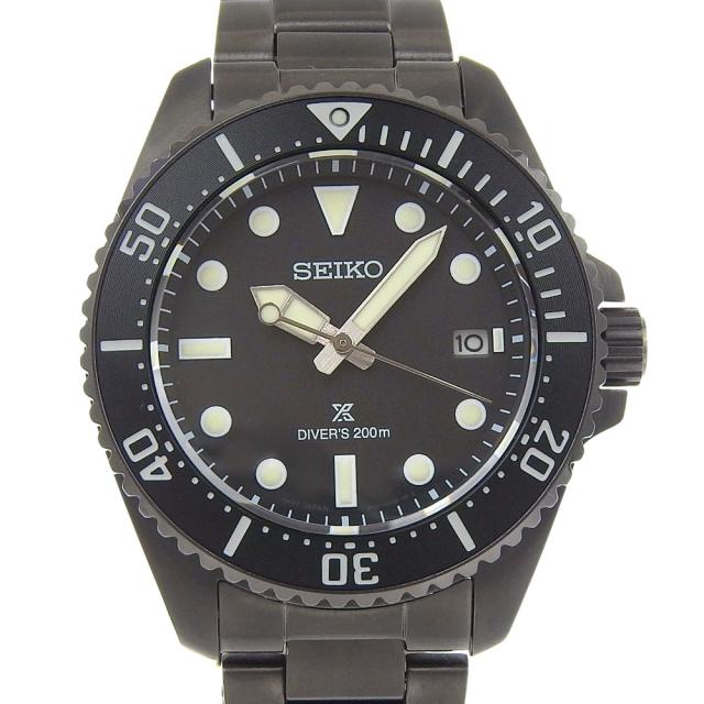SEIKO セイコー プロスペックス SBDJ065 SS クオーツ アナログ表示 黒文字盤 腕時計 メンズ