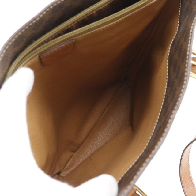 CELINE セリーヌ オールドセリーヌ マカダム柄 マカダム柄 PVC 茶 トートバッグ レディース_6