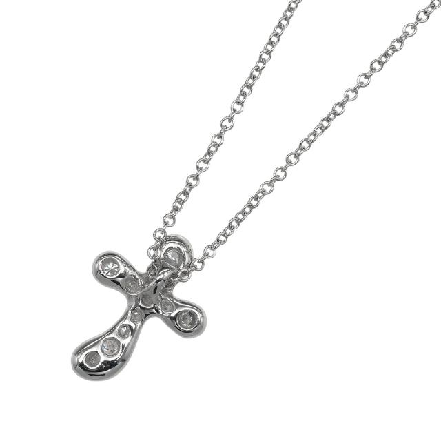 TIFFANY&amp;Co. ティファニー ドッツクロス Pt950プラチナ ネックレス 4.1g レディース_2