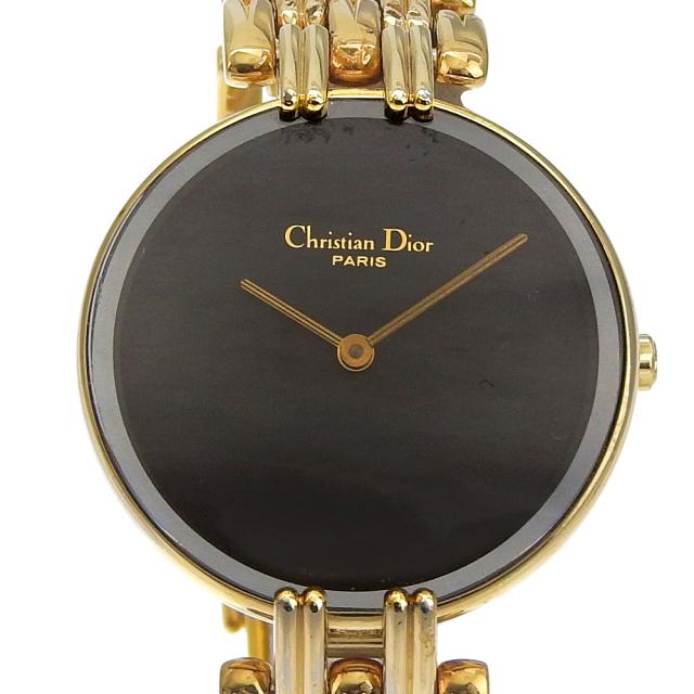 Dior クリスチャンディオール バキラ D46.154.4 SS クオーツ アナログ表示 黒文字盤 腕時計