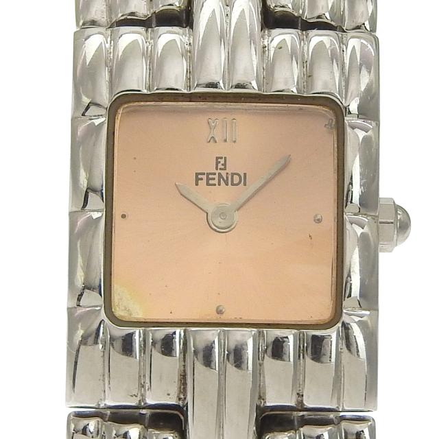 FENDI フェンディ オロロジ 680L SS クオーツ アナログ表示 ピンクゴールド文字盤 腕時計