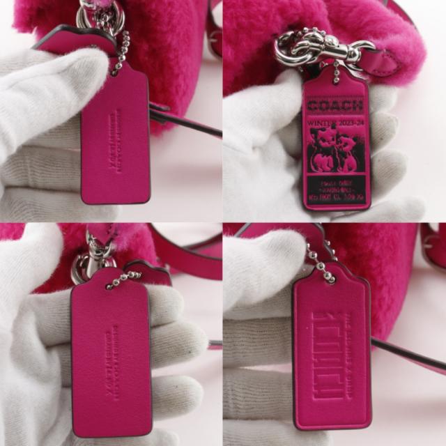 COACH コーチ タビー 2WAYショルダー CP995 フェイクファー ピンク ハンドバッグ レディース_9