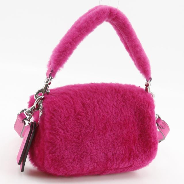 COACH コーチ タビー 2WAYショルダー CP995 フェイクファー ピンク ハンドバッグ レディース_2