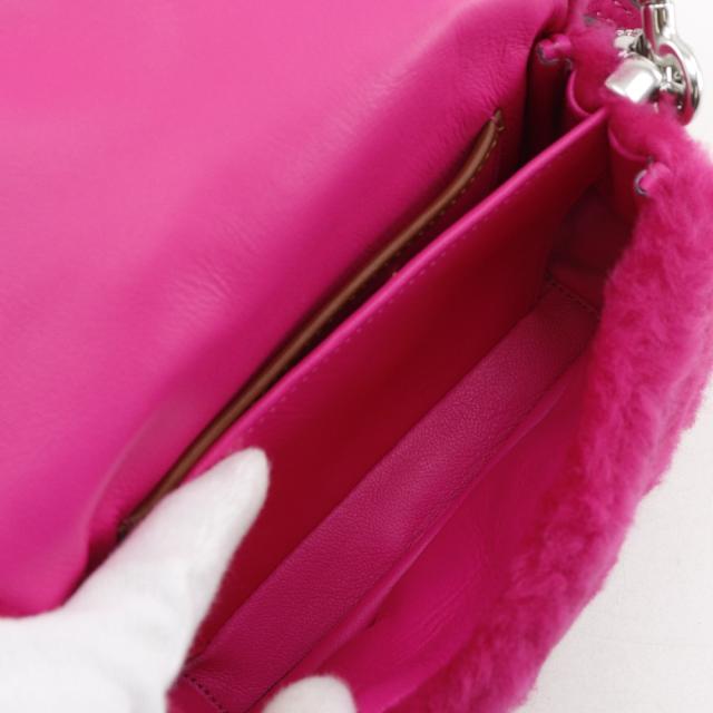 COACH コーチ タビー 2WAYショルダー CP995 フェイクファー ピンク ハンドバッグ レディース_7