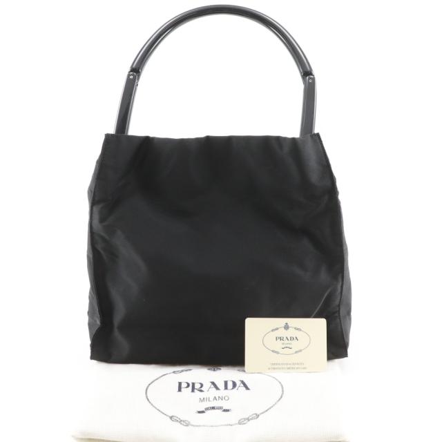 PRADA プラダ プラスチックハンドル B8073 ナイロン NERO 黒 ショルダーバッグ レディース
