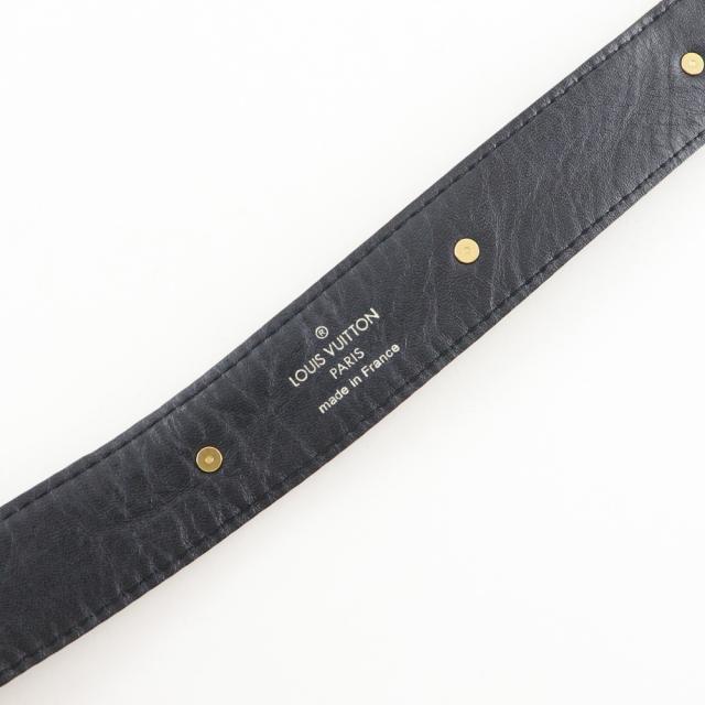 LOUIS VUITTON ルイ・ヴィトン サンチュール・スハリ スタッズ M6869W レザー ノワール 黒_9