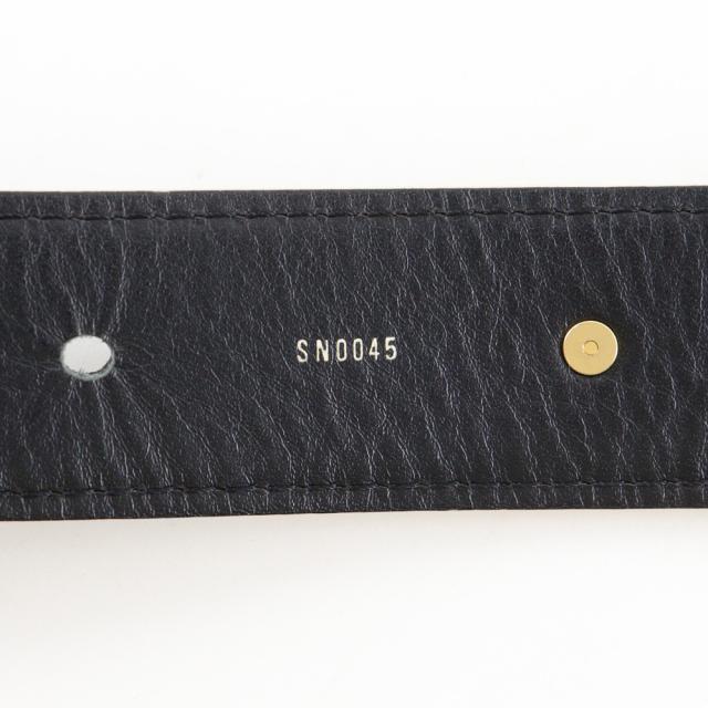 LOUIS VUITTON ルイ・ヴィトン サンチュール・スハリ スタッズ M6869W レザー ノワール 黒_10
