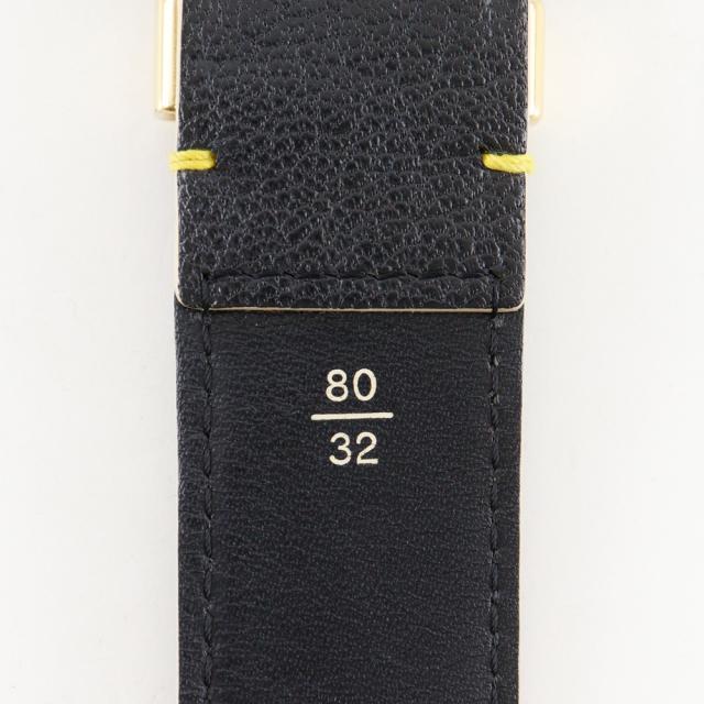 LOUIS VUITTON ルイ・ヴィトン サンチュール・スハリ スタッズ M6869W レザー ノワール 黒_11