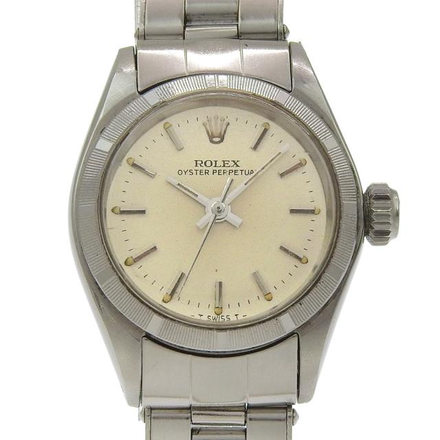 ROLEX ロレックス オイスターパーペチュアル 6618 SS 自動巻き アナログ表示 シルバー文字盤
