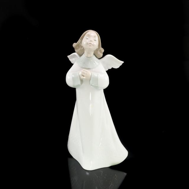 Lladro リヤドロ 天使の願い 6788 ポーセリン 置物 オブジェ _ 【中古】
