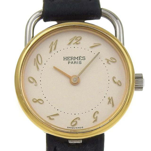 HERMES エルメス アルソー SS クオーツ アナログ表示 白文字盤 HERMES エルメス アルソー SS クオーツ アナログ表示 白文字盤
