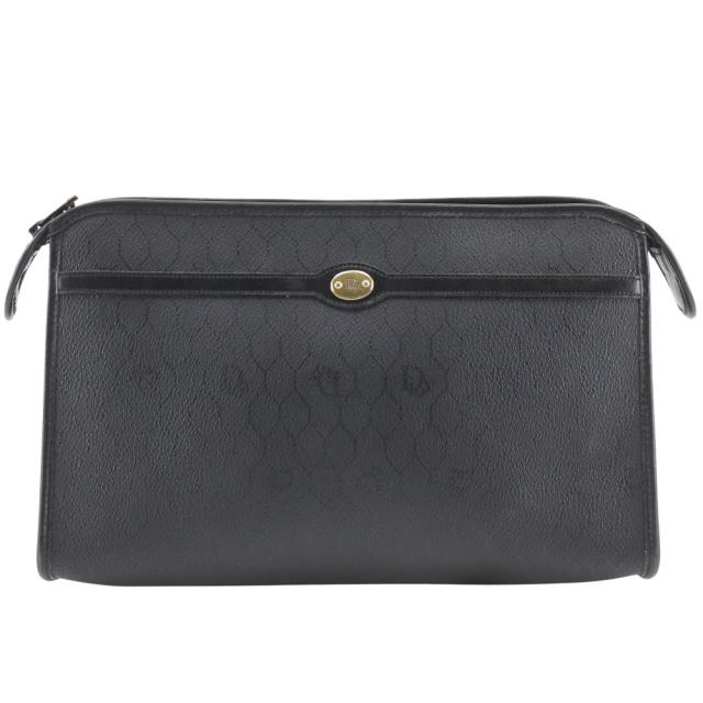 Dior クリスチャンディオール オールドディオール ハニカム柄 ハニカム柄 PVC 黒