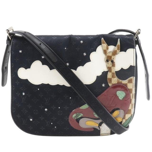 LOUIS VUITTON ルイ・ヴィトン ミュゼット コント・ドゥ・フェ M92273 モノグラムサテン 黒