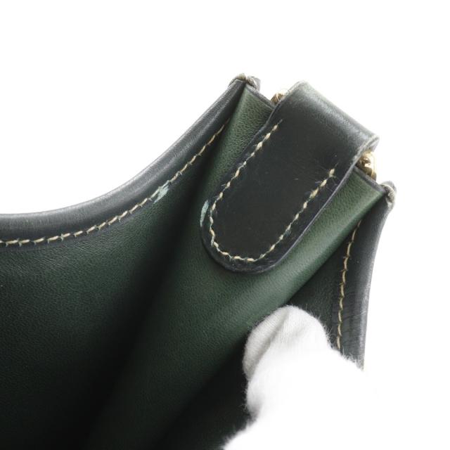 HERMES エルメス エヴリン1 GM エブリン ストロー ベージュ/緑 ショルダーバッグ_12