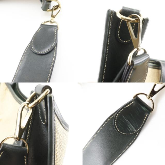 【HERMES】エルメス エヴリン1 GM エブリン ストロー ベージュ/緑 □H レディース ショルダーバッグ HERMES（エルメス） （新品・未使用品）エルメス エヴリン エブリン