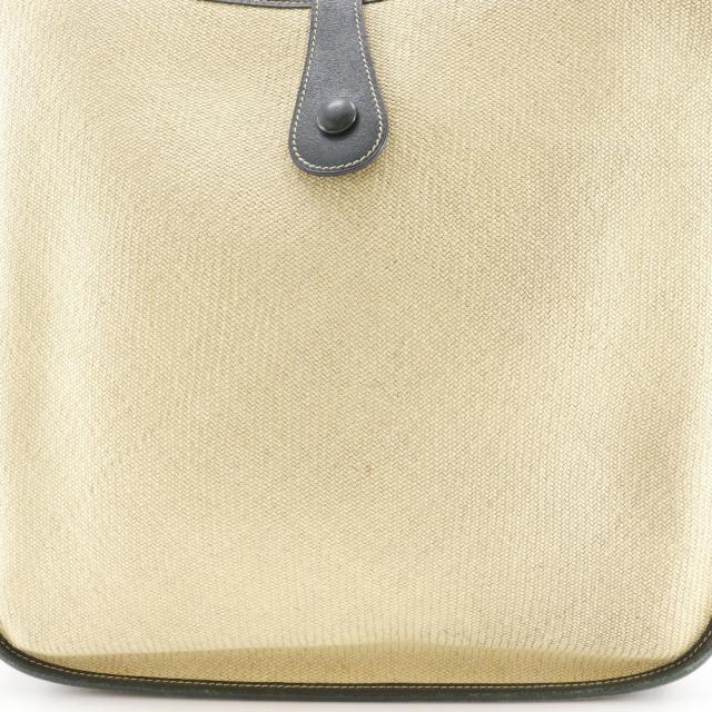 HERMES エルメス エヴリン1 GM エブリン ストロー ベージュ/緑 ショルダーバッグ_8
