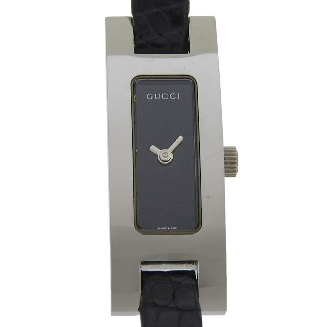 GUCCI グッチ 3900L SS クオーツ アナログ表示 黒文字盤 腕時計 レディース 【中古】