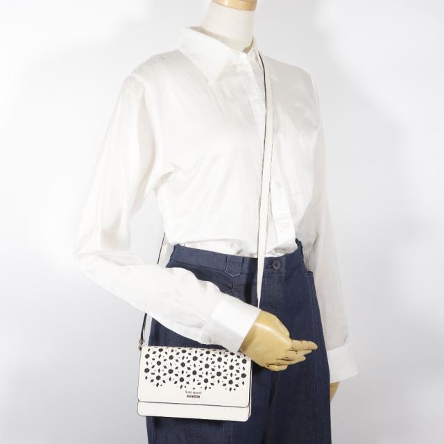 Kate Spade ケイトスペード ポシェット パンチング パンチング PWRU5572 レザー 白_19