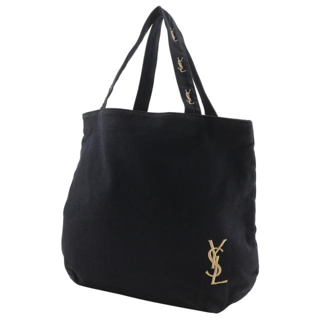 YVES SAINT LAURENT イヴ・サンローラン YSLロゴ ノベルティ ノベルティ コットン 黒_1