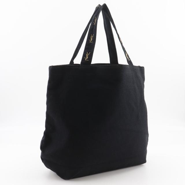 YVES SAINT LAURENT イヴ・サンローラン YSLロゴ ノベルティ ノベルティ コットン 黒_2