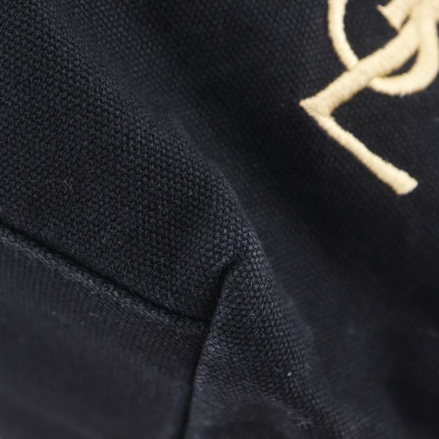 YVES SAINT LAURENT イヴ・サンローラン YSLロゴ ノベルティ ノベルティ コットン 黒_4