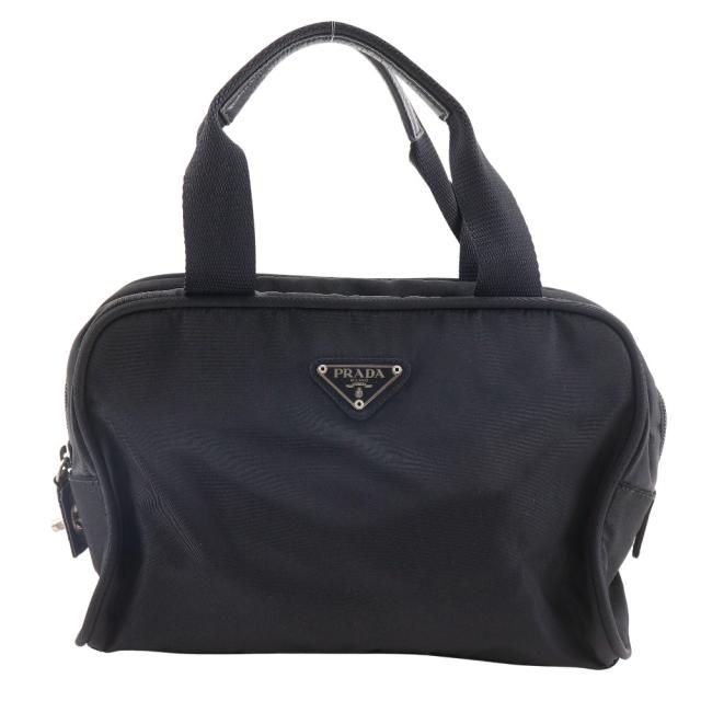 PRADA プラダ ミニボストン ナイロン 黒 ハンドバッグ レディース 
