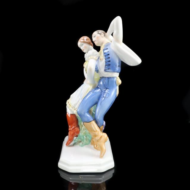 HEREND ヘレンド 【 ダンシング・カップル 】 5513 ポーセリン 置物 オブジェ _ 【中古】_4