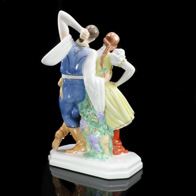 HEREND ヘレンド 【 ダンシング・カップル 】 5513 ポーセリン 置物 オブジェ _ 【中古】_6