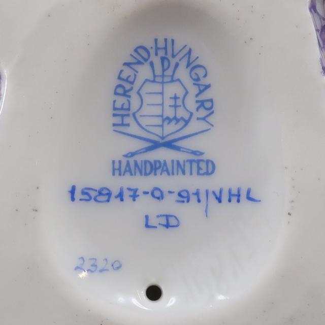 HEREND ヘレンド 王冠を戴く蛙の王様 ( 15817 VHL LD 2320 ) ポーセリン 置物 オブジェ __8