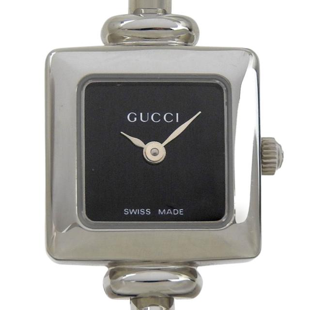 GUCCI グッチ 1900L SS クオーツ アナログ表示 黒文字盤 腕時計 レディース 【中古】