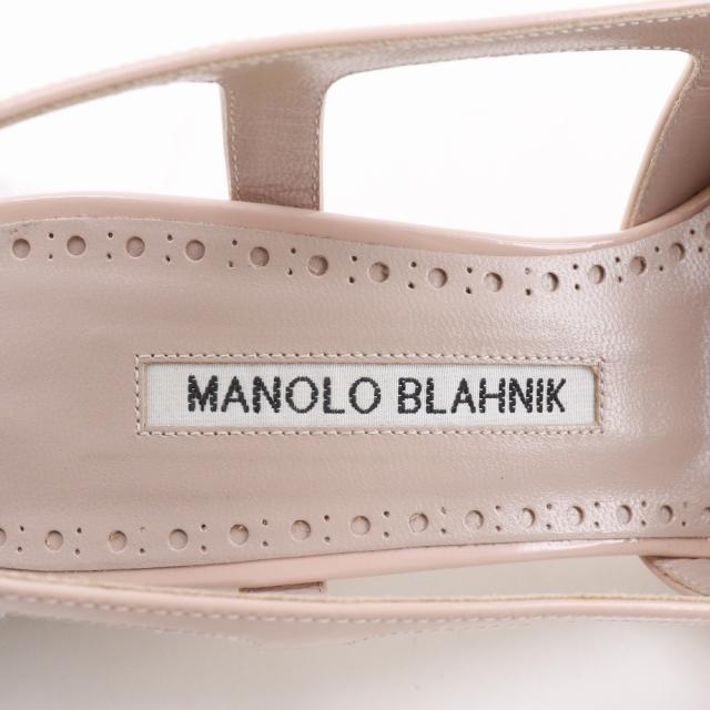 MANOLO BLAHNIK マノロブラニク バックストラップ パテントレザー