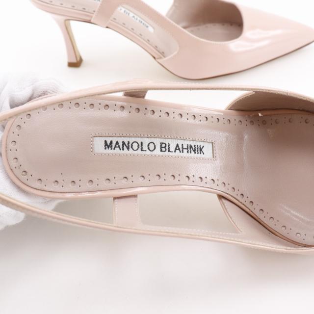 MANOLO BLAHNIK マノロブラニク バックストラップ パテントレザー