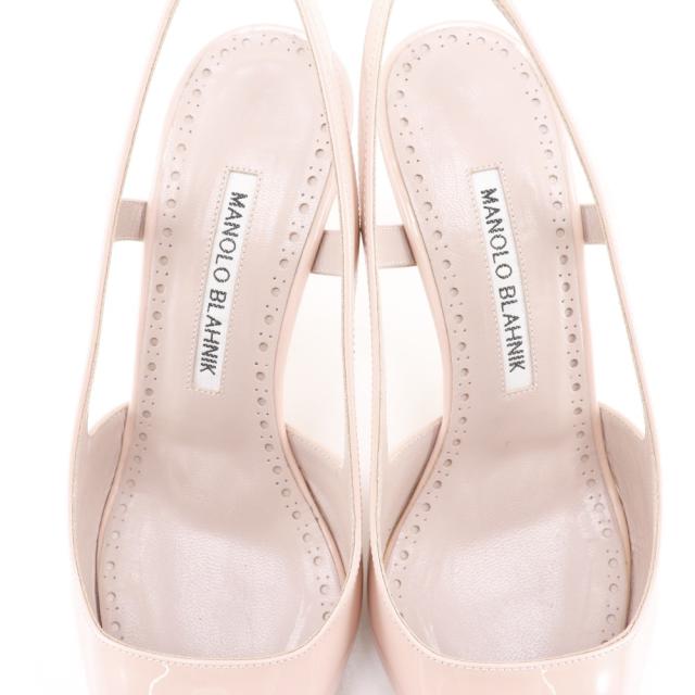 MANOLO BLAHNIK マノロブラニク バックストラップ パテントレザー