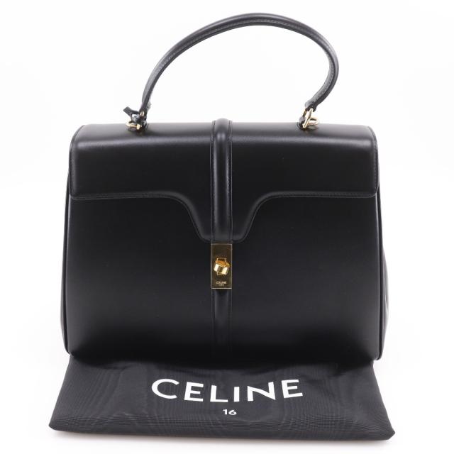 CELINE セリーヌ 16 セーズ クラシック 2WAYショルダー 187373BEY カーフ 黒 ハンドバッグ_18