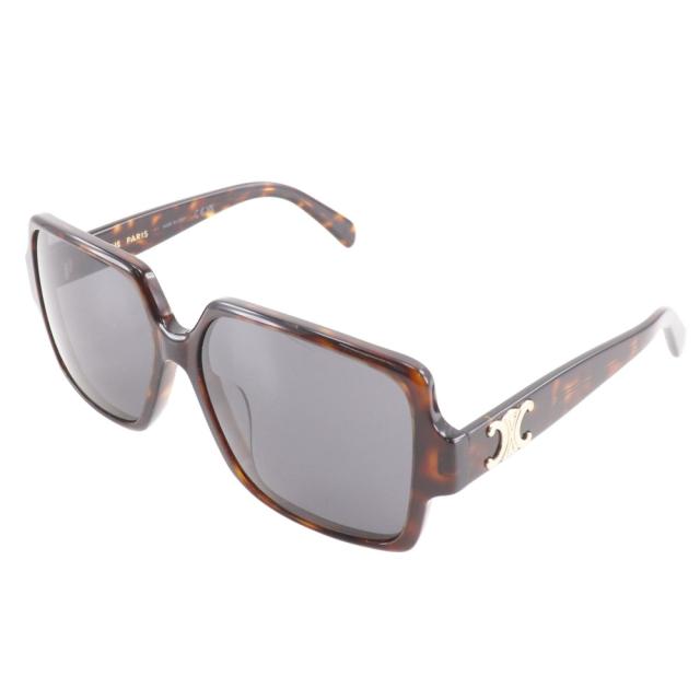 CELINE セリーヌ トリオンフ CL40316U プラスチック 茶 サングラス レディース 【中古】