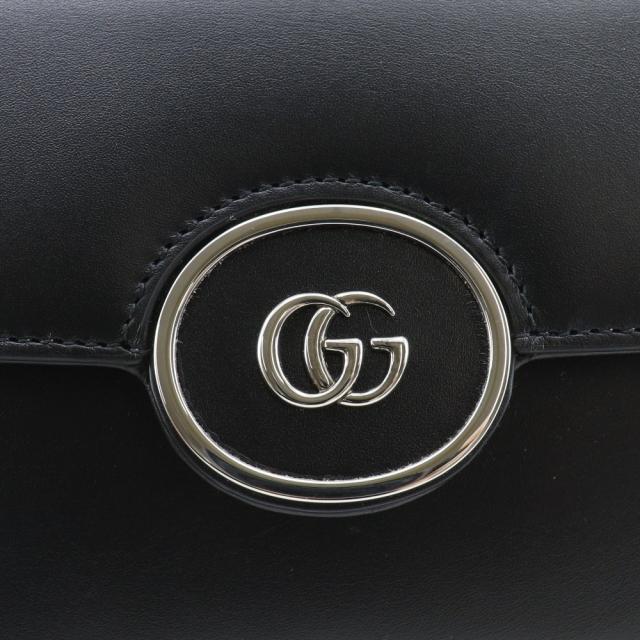 GUCCI グッチ プチGG ダブルＧ 2WAY 739722 レザー 黒 ショルダーバッグ レディース 【中古】_14