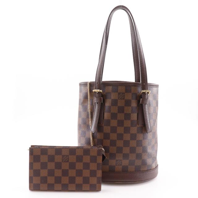 LOUIS VUITTON ルイ・ヴィトン マレ N42240 ダミエキャンバス 茶 トートバッグ レディース