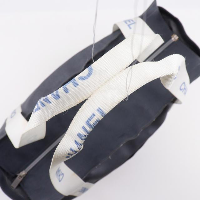 CHANEL シャネル スポーツライン ロゴ ナイロン グレー トートバッグ